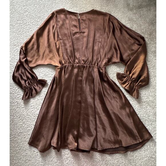 Sadie & Sage WARM TEA DOLMAN SLEEVE MINI DRESS Women’s Small New NWTs - Picture 4 of 9